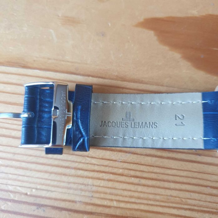 Jacques Lemans Chronograph nowy zegarek męski kolor niebieski