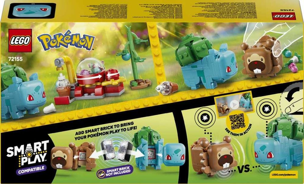 LEGO Pokémon SMART Play Bulbasaur Bidoof 72155