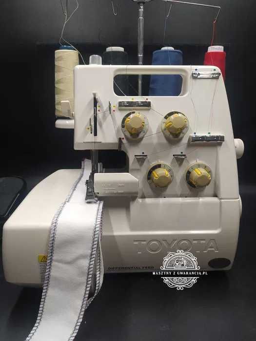 Overlock TOYOTA 2,3,4- nitkowy maszyna do szycia Gwarancja 12 MSC.