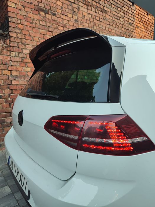 GOLF 7-7,5 Lotka Dokładka Spoiler GTI R GTD Czarny Połysk