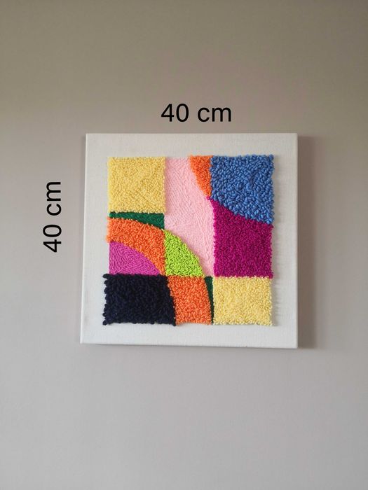 ręcznie tkany obraz