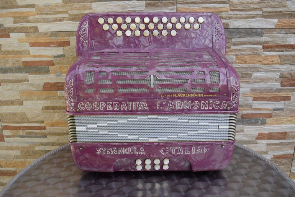 Concertina Cooperativa L.Armonica Stradella Italia 3 Voz .La Re Sol
