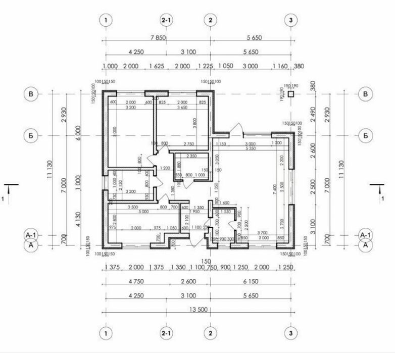 Будинок з наповненням під чистовий ремонт 115 м2