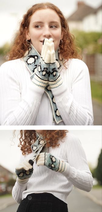 Uroczy szalik w pingwiny – weegle weegle (koreańska marka)