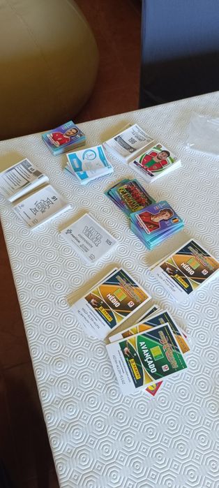 Cartas futebol diferentes coleções