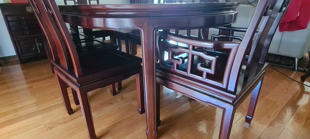 Mobília jantar pau rosa