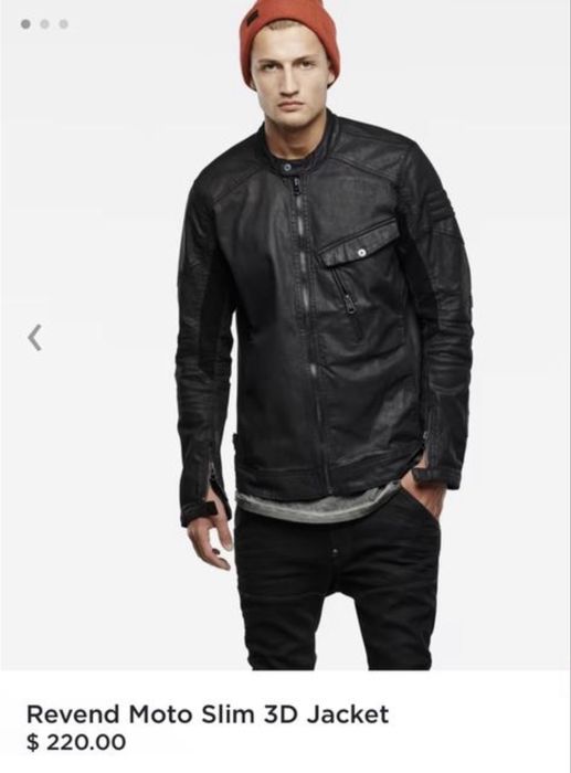 Мужская куртка G-Star Raw Revend M oto  3D Slim (L)