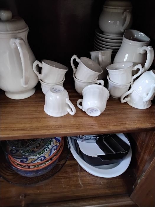 Serviço de café em porcelana