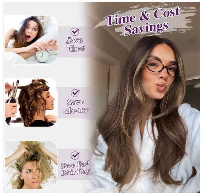 Włosy doczepy, faliste, 50cm, 4 pasma, 200g BARSDAR