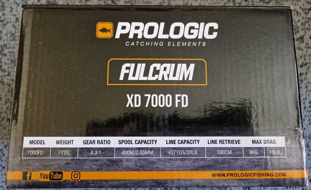 Kołowrotki Prologic Fulcrum XD 7000 FD oraz szpule