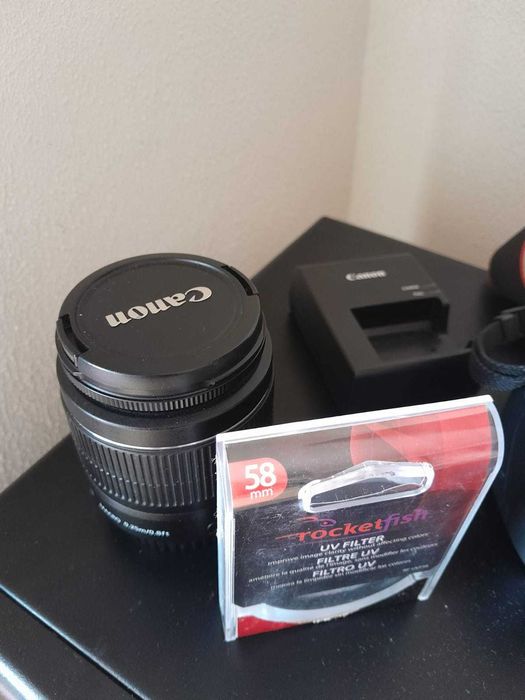 Câmera Canon EOS Rebel T3 + Objetiva 18-55mm EF-S + Rocketfish 58mm