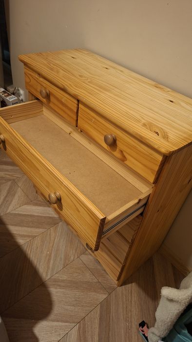 Komoda sosnowa - lite drewno