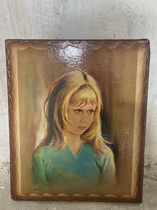 Quadro menina Lagrima