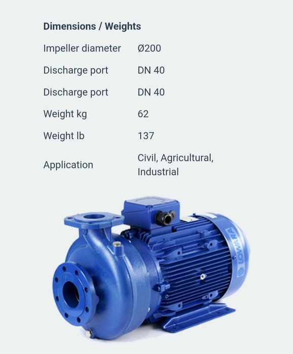 Pompa wodna Lowara FHE 40-200/55