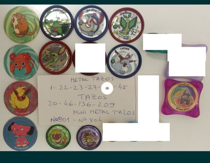 Power  Metal Tazos, Boinx Pokémon