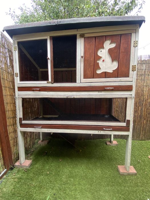 Klatka dębowa dla królika/szynszyla/świnki morskiej/gryzonia diy