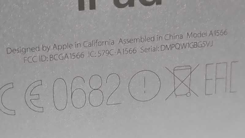 Планшет iPad Air 1566 2/16 відмінний стан