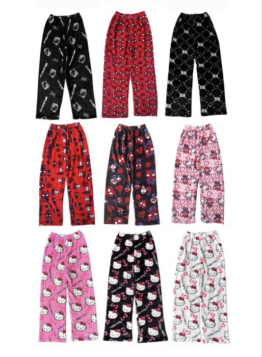 Плюшеві штани Hello Kitty. Spider Man. Batman. Stitch. Kuromi.