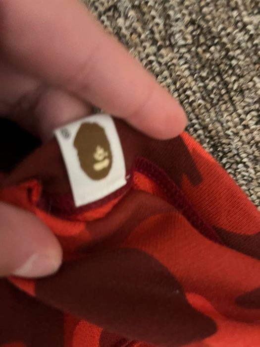 Bape tiger pants red