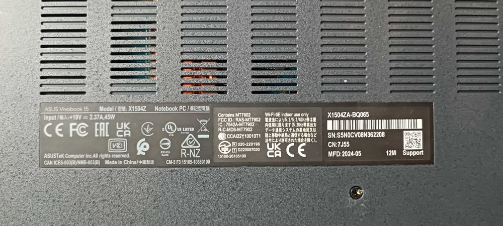 Ноутбук Asus Vivobook X1504ZA