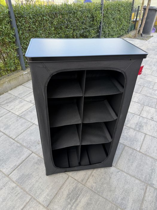 Organizer na buty Isabella, skladany, kolork dark grey z blatem roboczym