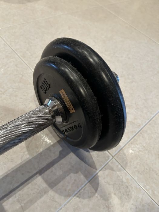 Haltere pesos com barra