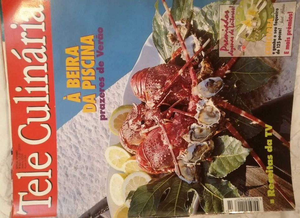 Tele Culinária e Doçaria - 8 revistas com 30 anos - 1995-98 LOTE 5