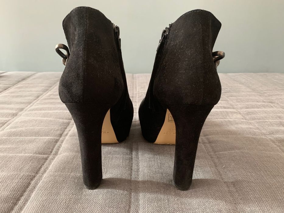Botas pretas em pele, Twin Set, tam 39