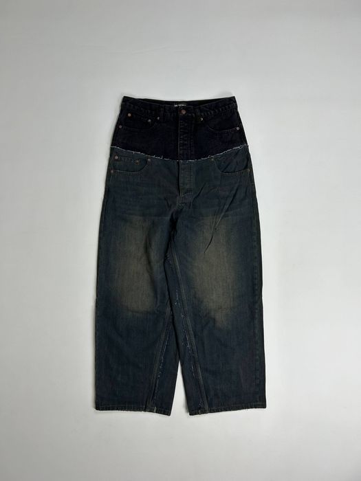 Джинси BALENCIAGA штани широкі джинсы штаны два пояси arhive opium