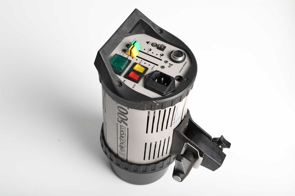 Iluminação flash de estúdio elinchrom 3 cabeças