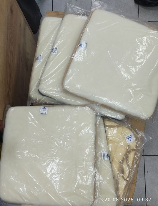 Набор Тёплая накладка на табурет табуретку подстилка 100% шерсть bayer