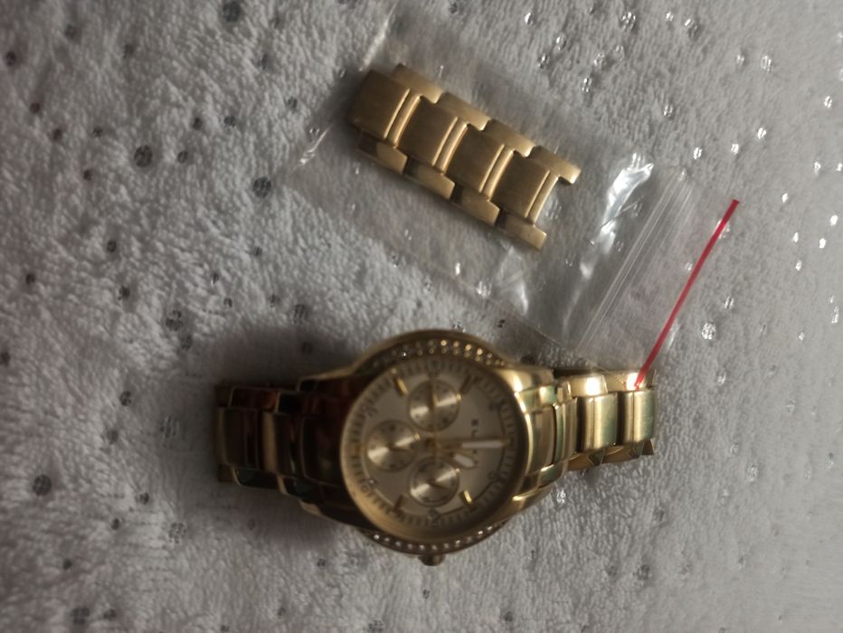 Zegarek Elixa Enjoy kolor złoty cyrkonie przedlużka