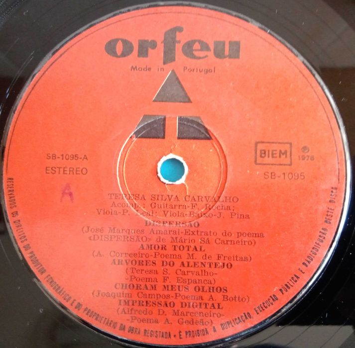 Teresa Silva Carvalho	- - - - -	Fados	- - - - -	LP