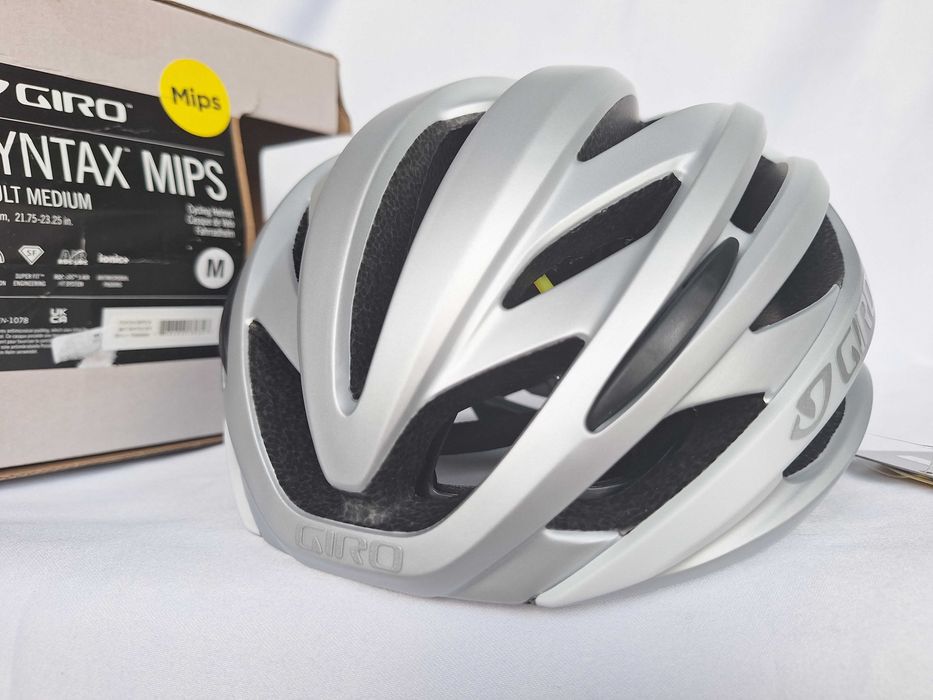 Kask rowerowy Giro Syntax Mips Mat White Silver M 55-59cm