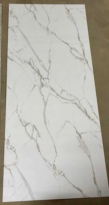 Płyta ścienna węglowa / panel ścienny PCV WPC wymiar 280x122 cm biały marmur