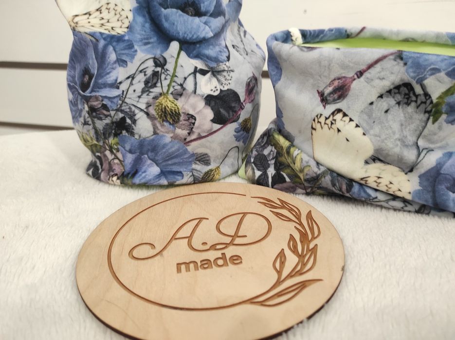 Komplet Chabrowa łąka czapka, Komin Welur