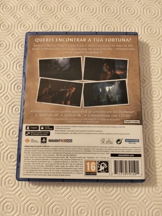 Uncharted Legado dos ladrões ps5