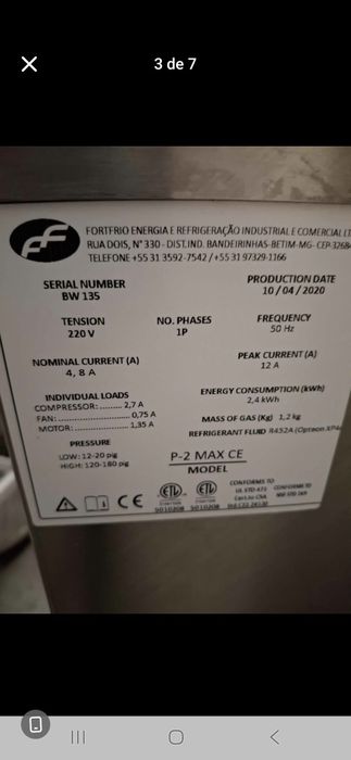 Máquina profissional de fazer gelados