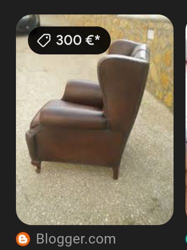 Cadeirão pele usado