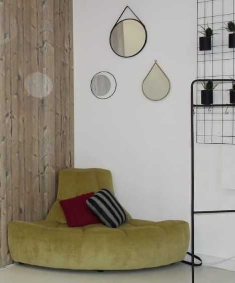 Sofá Verde de canto