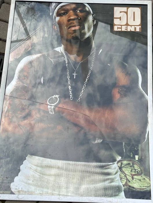 Большая картина постер 50 cent