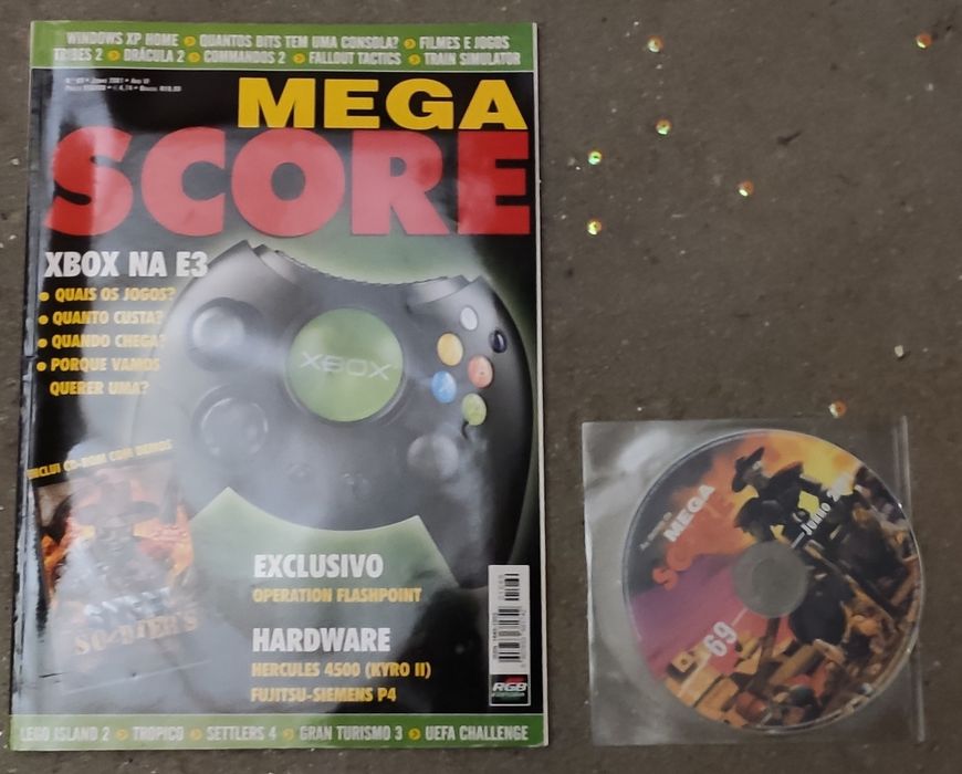 Revista Mega Score nº 69 com CD original – rara e em bom estado