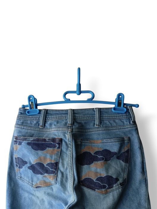Spodnie jeansy slim fit Blå Konst South Print Acne Studios r.Xs