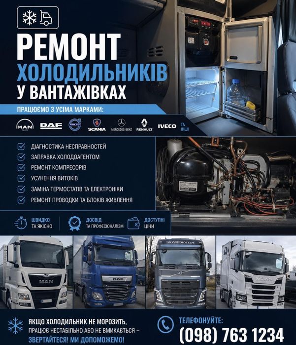 Терміно РЕМОНТ холодильників та морозильних камер