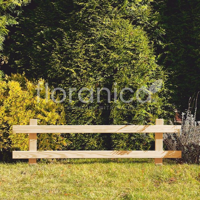 Płotek drewniany. Drewniana palisada ogrodowa. Floranica. Producenta