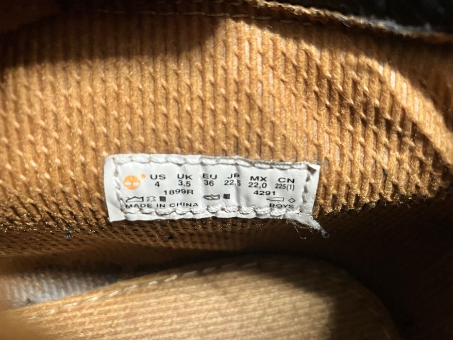 Botas Timberland nobuk tamanho EU36