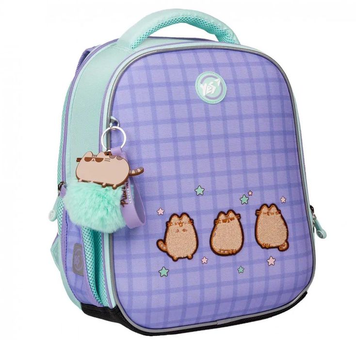 Рюкзак шкільний каркасний YES Pusheen the Cat H-100 + пенал + сумка Пушен