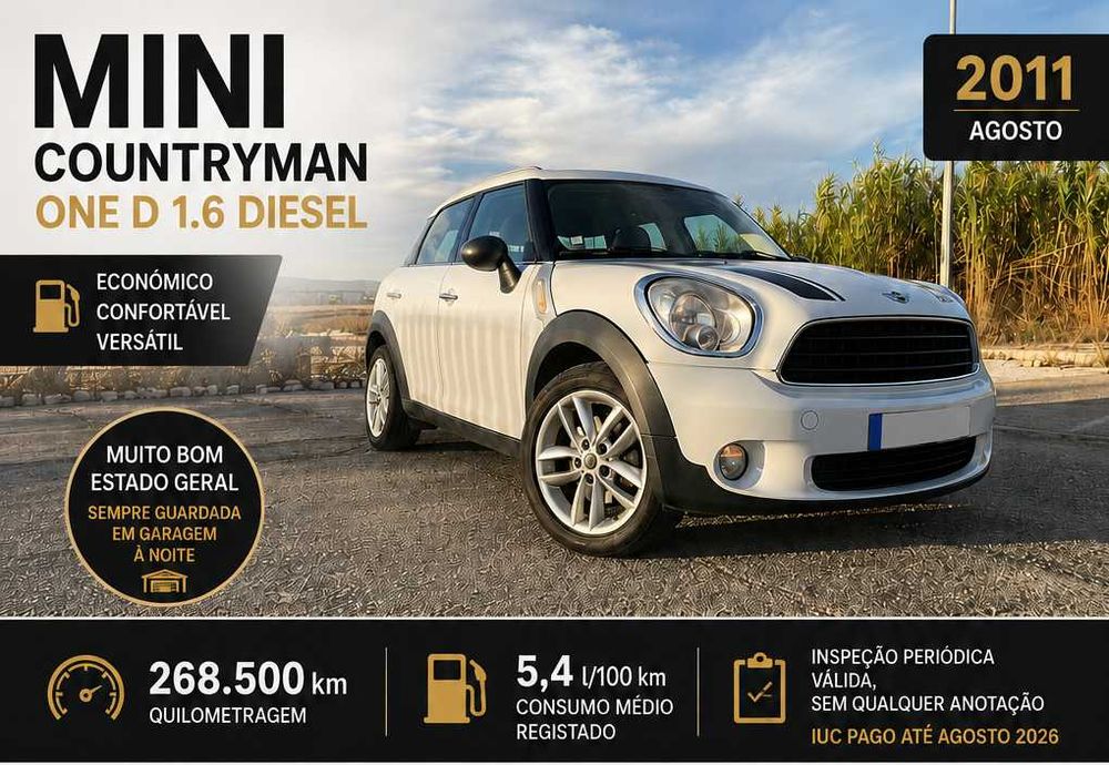 MINI Countryman One D 1.6 Diesel – Já substituidos: Bimassa+Corrente