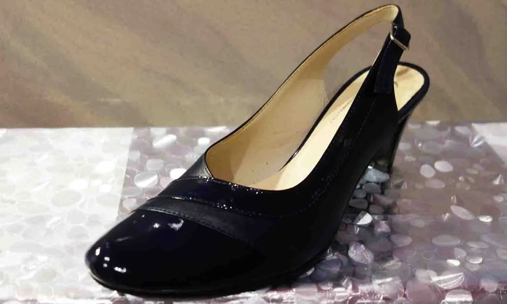 Czółenko  sandały damskie GRANAT obcas 7,5cm nr.41