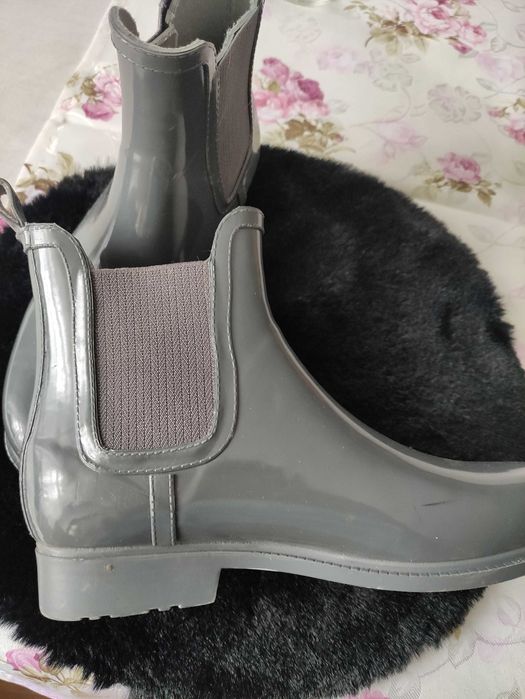 Kalosze damskie. Kolor siwy. Rozmiar 38